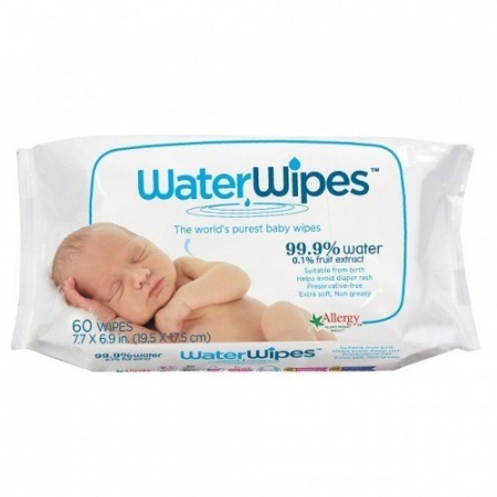 WATER WIPES Chusteczki nasączane czystą wodą NAJCZYSTSZE 60szt.